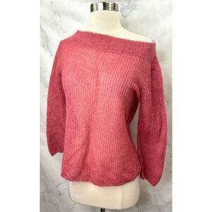 Vintage Tommy Bahama Knit Sweater Pullover M Pink Y2K Mohair Blend sweatshirt